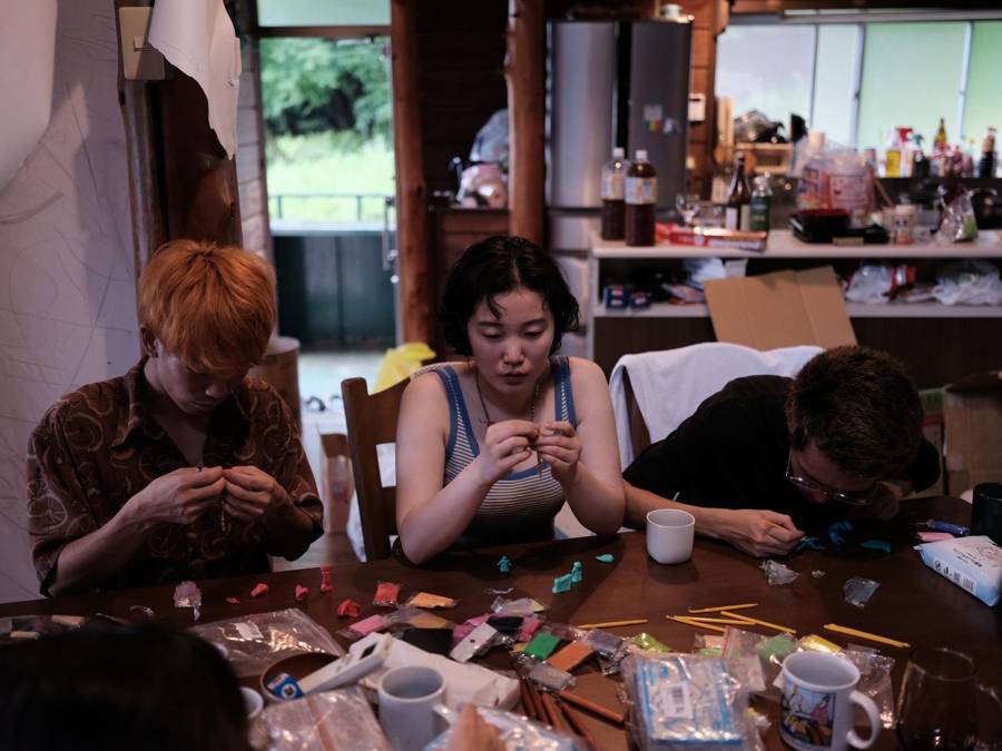 Working at the table